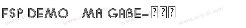 FSP DEMO   Mr Gabe字体转换
